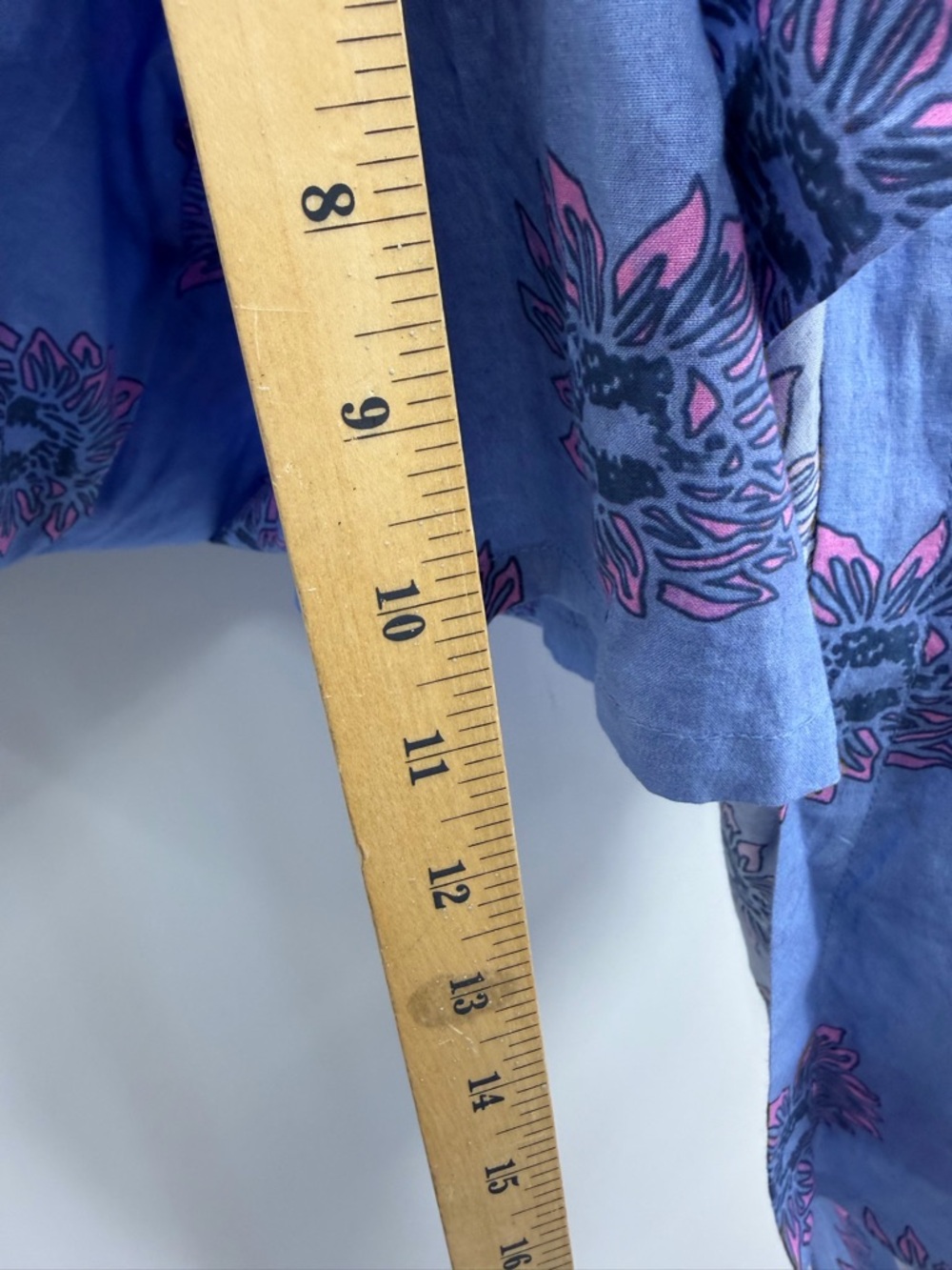 BINDU gaby tunic shirt dress in periwinkle blue pink sz S button front - Picture 10 of 12